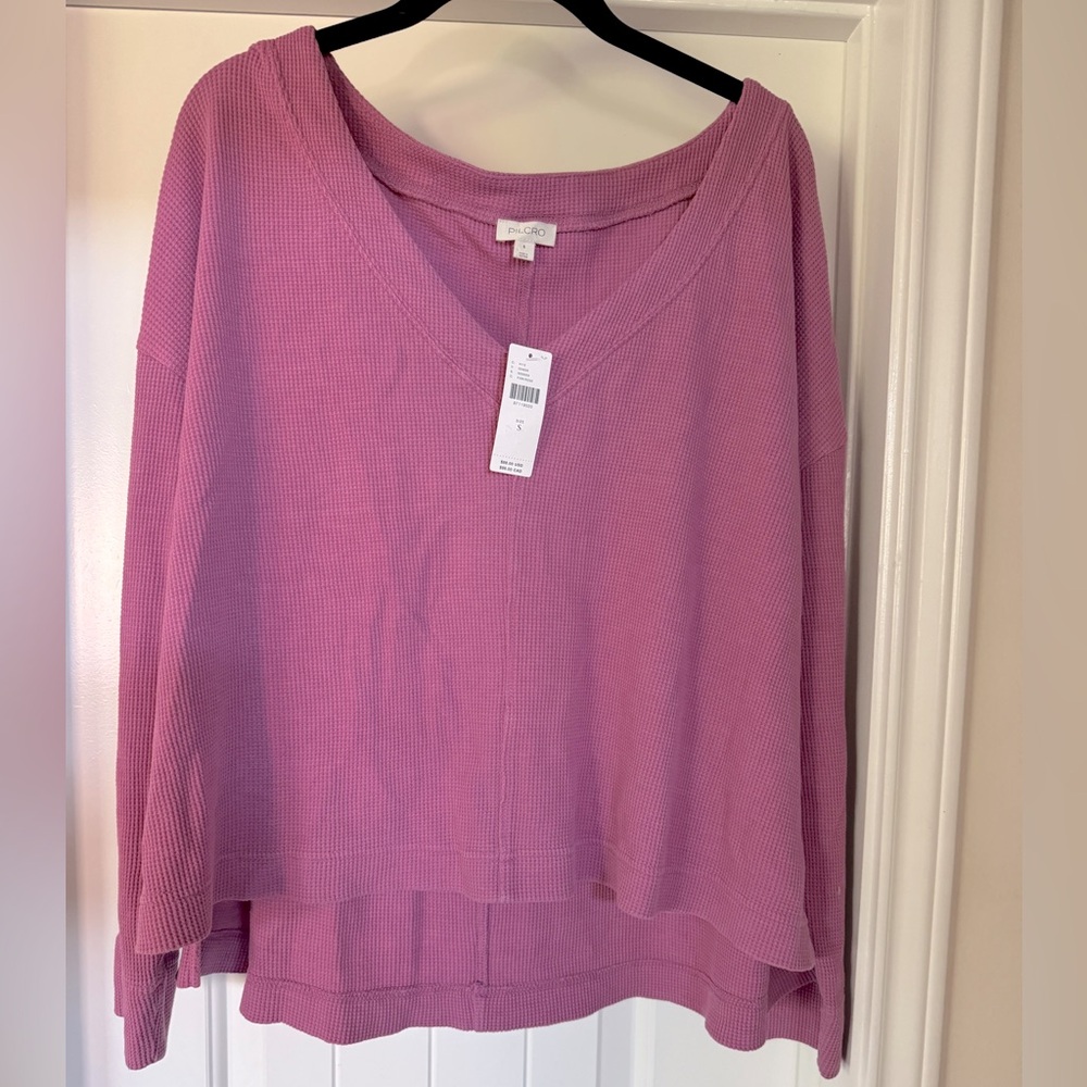 Brand new with tags- Pilcro by Anthropologie! Long sleeve loose fit waffle tee!